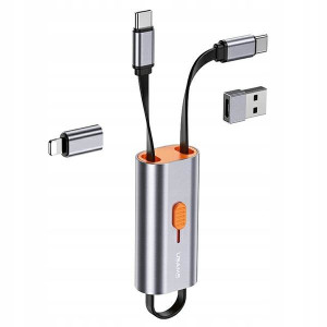 USAMS Adapter 4w1 2xUSB-C / USB-C na USB-A/ USB-C