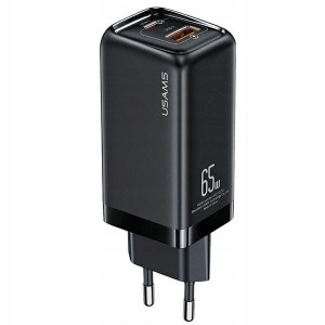 USAMS Ład. siec. 1xUSB-C+1xUSB T47 65W PD Fast Cha