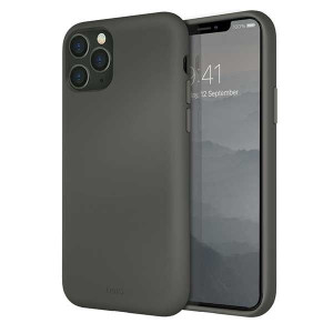 Etui UNIQ Lino Hue Apple iPhone 11 Pro szary/moss grey