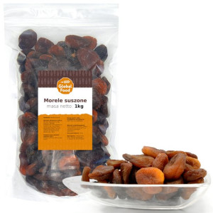 Morele Suszone Ciemne Niesiarkowane 1kg 1000g