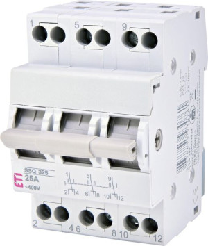 Przełącznik źródła zasilania I-0-II SSQ 340 40A 3P ETI