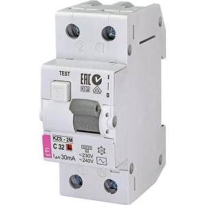 Wyłącznik nadprądowy KZS-2M C 32A 30mA AC ETI