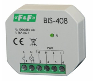 Przekaźnik bistabilny BIS-408 włącz-wyłącz