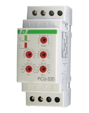 Przekaźnik czasowy uniwersalny PCU-520 UNI 12-264V AC/DC