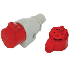 Gniazdo siłowe stałe 32A 400V 5p - Tarel