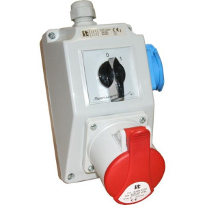 Łącznik z gniazdem 0-I 32A/5 1x230V ZI05R441