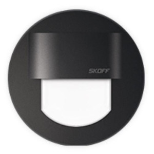 Oprawa schodowa LED Rueda Mini czarna 10V IP20 - SKOFF ciepłobiały