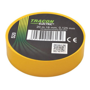 Taśma izolacyjna 20mx18mm  żółty