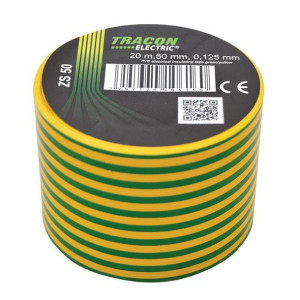 Taśma izolacyjna 20mx50mm żołto-zielone