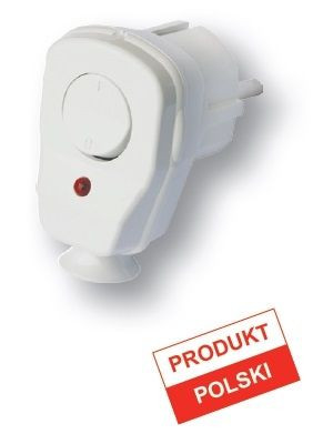 Wtyczka boczna z wyłącznikiem AWA-ŁK i diodą 230V