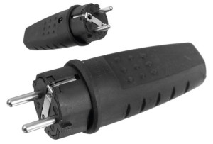 Wtyczka gumowa przenośna UNI-SCHUKO D.3158L 250V