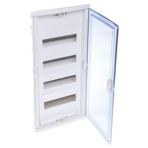 Rozdzielnica podtynkowa RWN 4x12 (drzwi transparentne)
