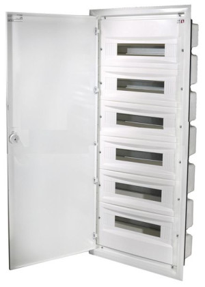 Rozdzielnica podtynkowa ERP 6x18 drzwi metal ETI