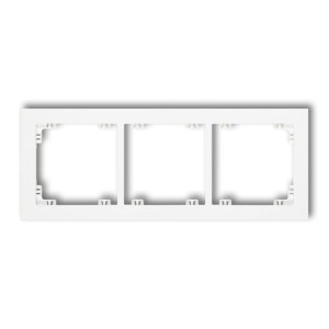 Karlik Deco biały - ramka 3-krotna - DR-3