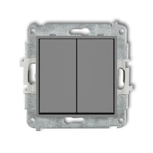 Karlik Mini szary mat - łącznik świecznikowy - 27MWP-2