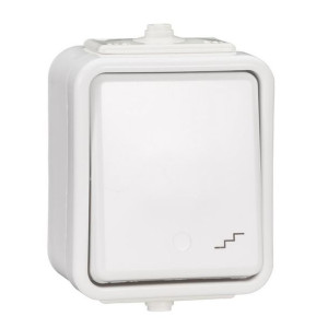 Schneider Cedar biały - łącznik schodowy IP44 WNt-600C