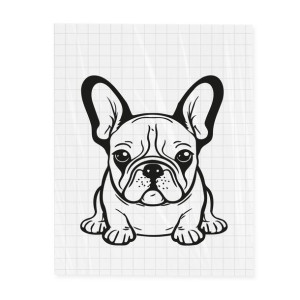Naklejka Buldog francuski 20 cm