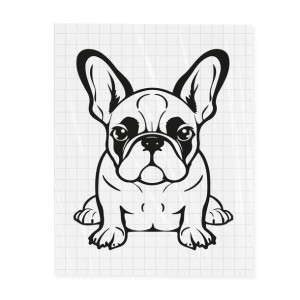 Naklejka Buldog francuski 20 cm