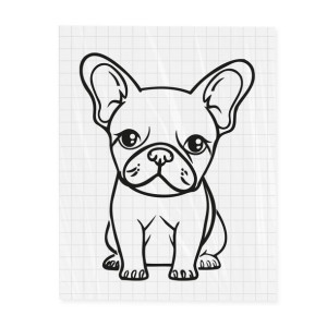 Naklejka Buldożek Słodki Buldog 20 cm