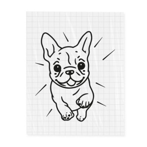 Naklejka Buldożek Radosny Buldog 20 cm