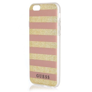 Etui Guess GUHCP6STGPI Apple iPhone 6/6S pink hardcase Ethnic Chic Stripes