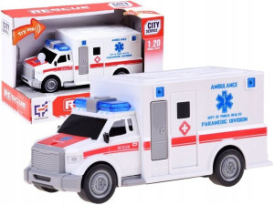 Ambulans samochodzik zabawkowy autko karetka dźwięk światło