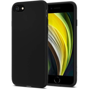 Etui Spigen Liquid Crystal Apple iPhone SE 2022/SE 2020/8/7 Matte Black