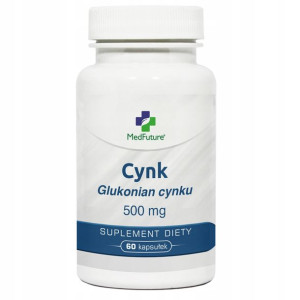 Glukonian cynku 500 mg 60 kapsułek