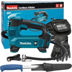 Minikompresor Samochodowy 18v Dmp180z Makita + Nóż