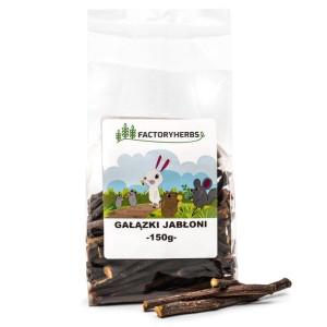 FactoryHerbs Gałązki Jabłoni 150g - gryzak dla gryzoni