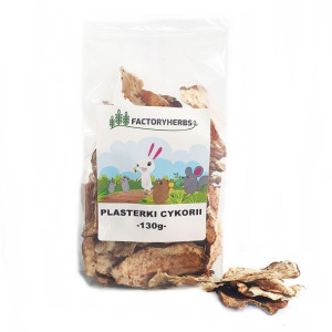 FactoryHerbs Plasterki Cykorii 130g - dla królików i gryzoni