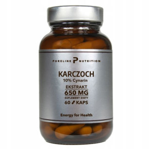Karczoch Ekstrakt 650mg 10% Cynarin 60 kapsułek