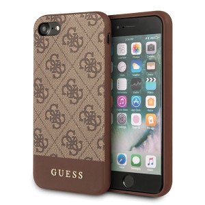 Etui Guess GUHCI8G4GLBR Apple iPhone SE 2022/SE 2020/8/7 brązowy/brown hard