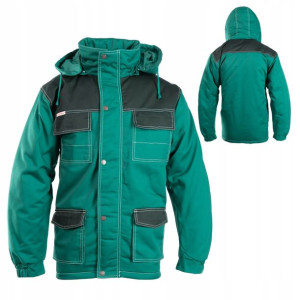 Kurtka robocza zimowa parka ocieplana zielona 2XL