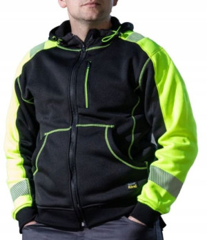Bluza z kapturem odblaskowa ostrzegawcza Rival 3XL