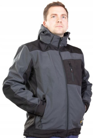 Kurtka robocza ciepły Softshell z kapturem 2XL