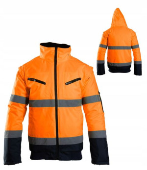 Kurtka robocza odblaskowa kurtka ocieplana r. 2XL