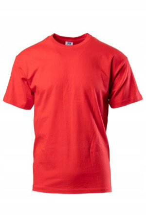 T-shirt Koszulka Męska Bawełna Czerwona