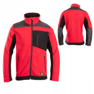 Polar roboczy czerwony ciepły bluza ochronna 4XL