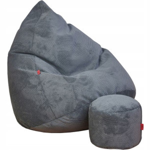 Mega Worek Sako + Gratis | Pufa Pluszowa Dot Xxxxl