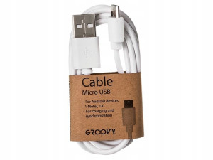 Kabel/Przewód Micro -USB- Groowy -1m