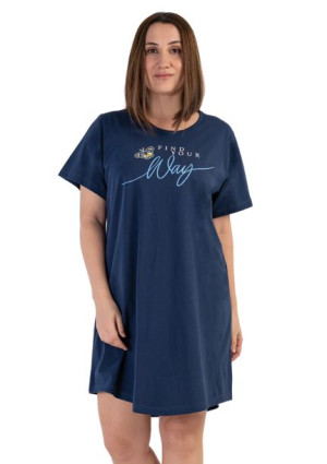 Koszula Nocna bawełna 1XL +size Vienetta krótki rękaw