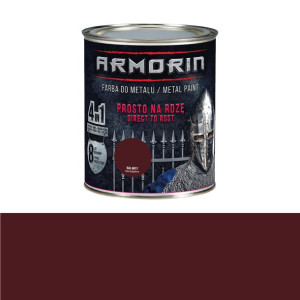 Farba antykorozyjna ARMORIN ciemny brąz 8017 0.7l MOCNA I TRWAŁA 8L OCHRONY
