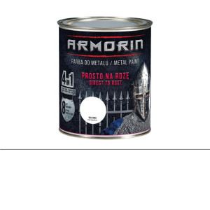 Farba antykorozyjna ARMORIN biała 9003 0.7l MOCNA I TRWAŁA 8L OCHRONY