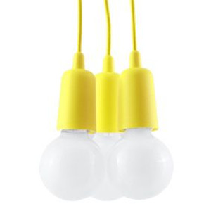 Diego 3 lampa wisząca żółta SL.0579 Sollux