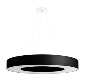 Saturno slim 70 lampa wisząca czarna SL.0754 Sollux