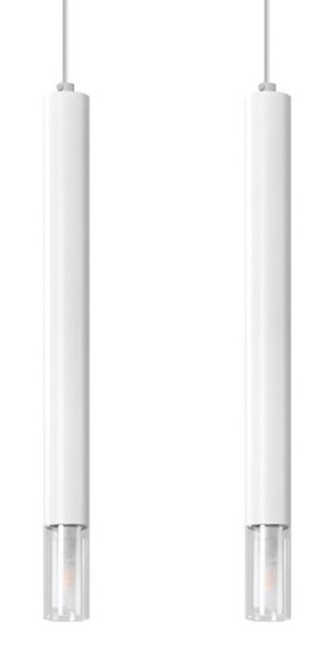 Wezyr 2 lampa wisząca biała SL.0958 Sollux