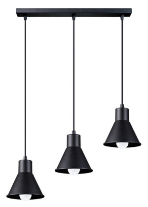 Taleja 3 lampa wisząca czarna SL.0986 Sollux