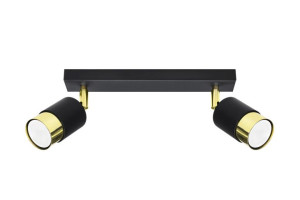 Nero lampa sufitowa 2 regulowana czarno złota SL.1070 Sollux