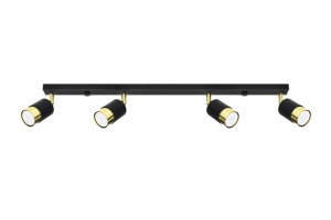 Nero lampa sufitowa 4 regulowana czarno złota SL.1072 Sollux